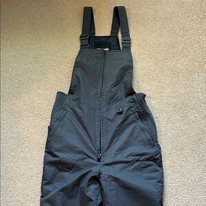 Men’s ski gear charcoal Insulated Snow Bib Pants